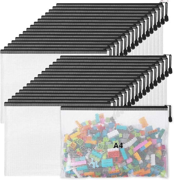 Jetec 32 Pcs Mesh Zipper Bags Toy Storage Bikini Organizer Bag Bolsas Para by Jetec