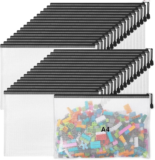 Jetec 32 Pcs Mesh Zipper Bags Toy Storage Bikini Organizer Bag Bolsas Para by Jetec