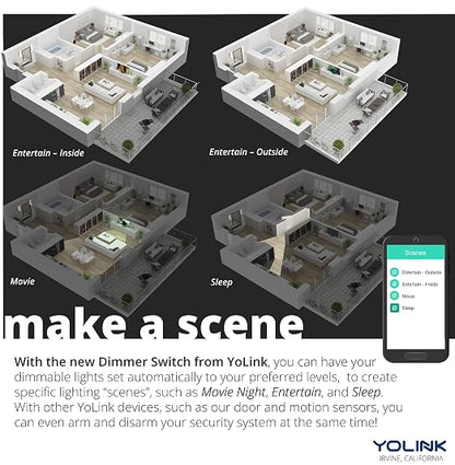 YoLink Smart Dimmer Switch, IFTTT Integration, Neutral Wire & YoLink Hub is - Image 5