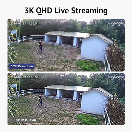 Hugolog 3K 5MP Outdoor Indoor Security Cameras - Image 2