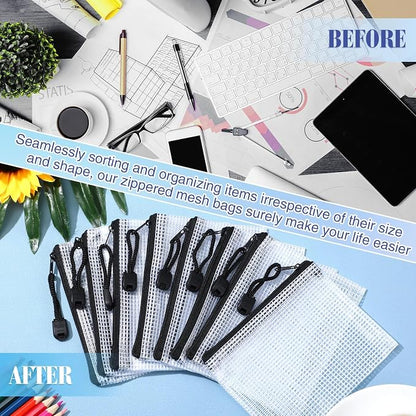 Jetec 32 Pcs Mesh Zipper Bags Toy Storage Bikini Organizer Bag Bolsas Para - Image 6