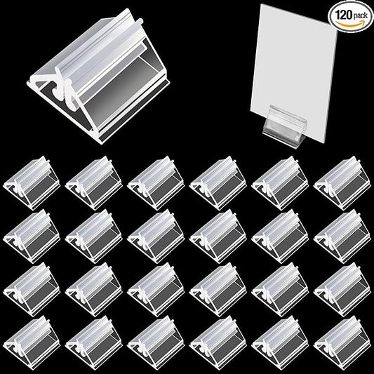 120 PCS Plastic Game Card Stands Blank Board Markers Holder by YHNTGB