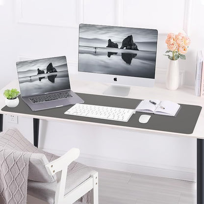 Leather Desk pad Protector, Large Desk mat - Image 6