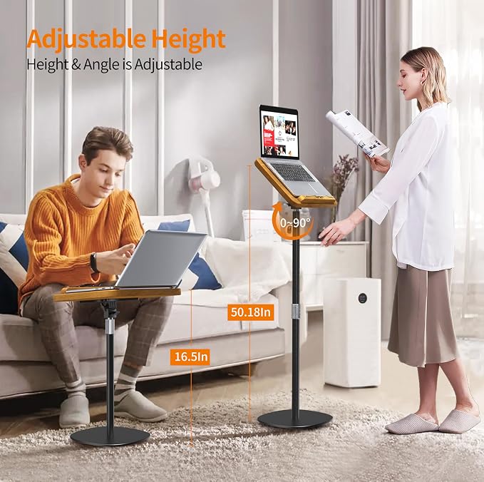NAMON 2 in 1 Dual-use Music Stand & Desktop Book Stand, 100% Solid Wood - Image 3