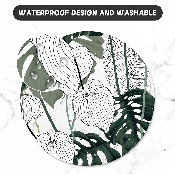 ITNRSIIET Round Mouse Pad with Stitched Edge Premium-Textured Waterproof - Image 5