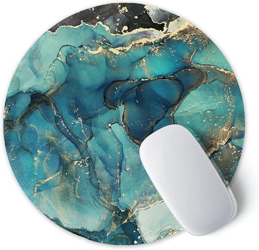 ITNRSIIET Round Mouse Pad with Stitched Edge Premium-Textured Waterproof - Image 2