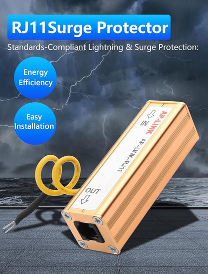 CERRXIAN RJ11 Telephone Fax Surge Protector RJ11 Thunder Arrester Protection - Image 4