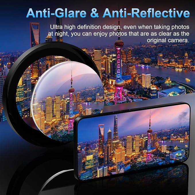 Korecase for Samsung Galaxy S25 Edge Camera Lens Protector, 9H Tempered Glass - Image 3