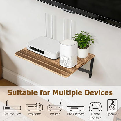 RedCall Wall Mount Shelf for Projector, Floating Shelf for Router/Modem - Image 4