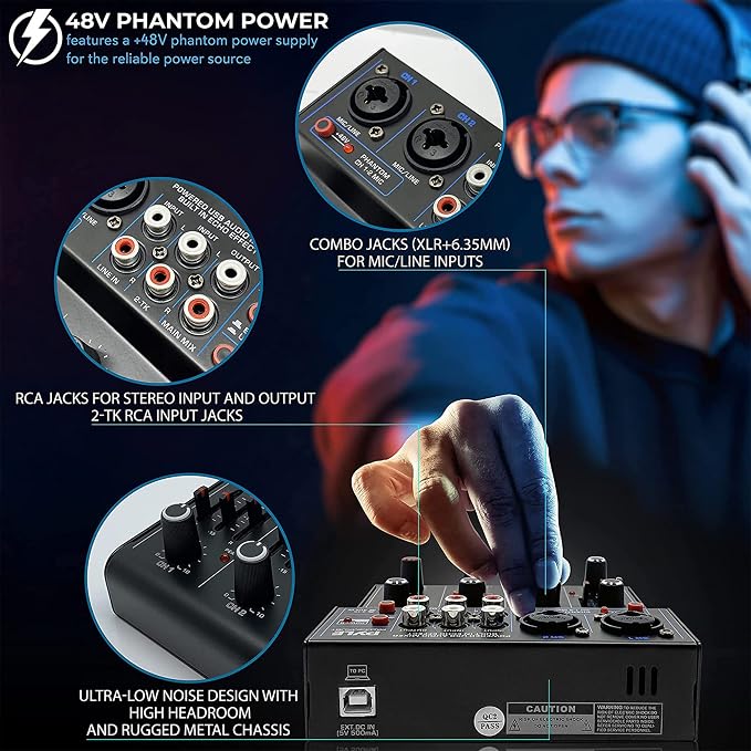 Pyle Professional Wireless DJ Audio Mixer - Image 6