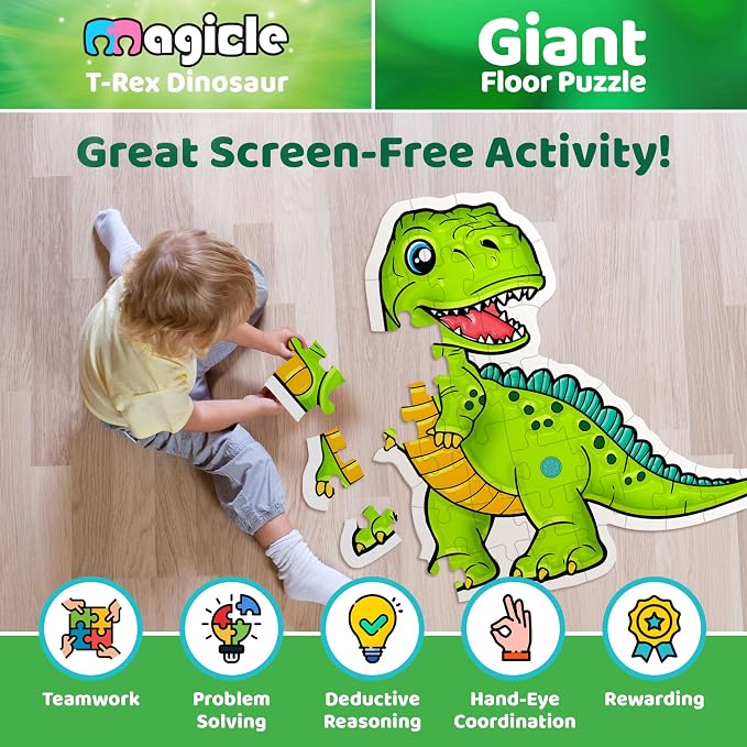 Dinosaur Giant Floor Puzzle - Image 4