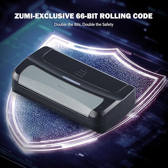 ZUMI G1 Garage Door Opener Remote 100 ft Range Single Button Garage Clicker - Image 5