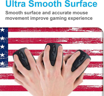 American Flag XXL Extended Mouse Pad, Patriot Large Laptop Pad, Waterproof - Image 4