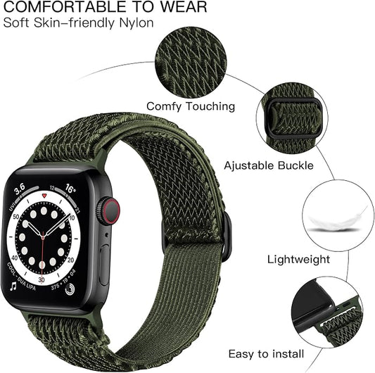 Lerobo Stretchy Nylon Solo Loop Band, Compatible - Image 2