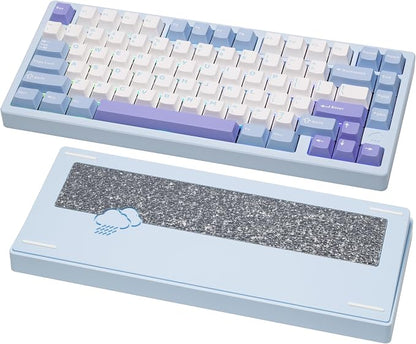 KEEBMONKEY WOBKEY Rainy 75 CNC Aluminum HMX/JWK/Cocoa Switches Triple-Mode by KEEBMONKEY