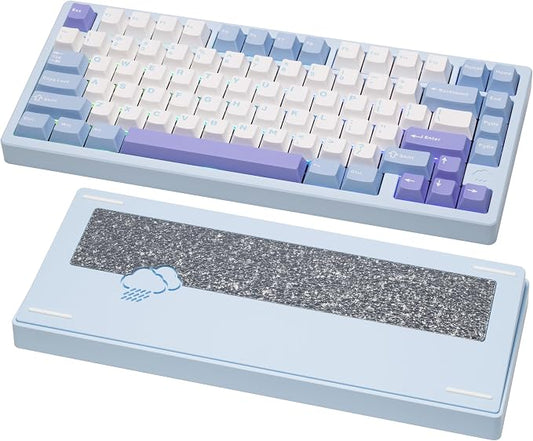 KEEBMONKEY WOBKEY Rainy 75 CNC Aluminum HMX/JWK/Cocoa Switches Triple-Mode by KEEBMONKEY