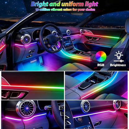 RGB-IC Car Led Strip Lights, Interior Car Lights, App and Remote Control - Image 2