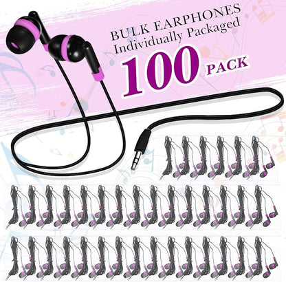 Kanayu 100 Pack Wired Earbuds Bulk - Image 2