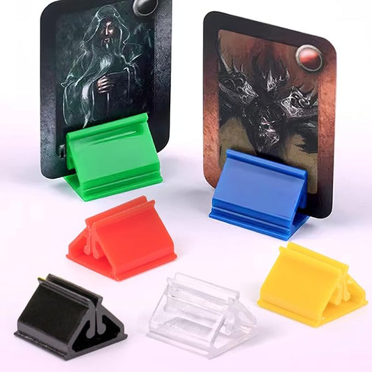 120 PCS Plastic Game Card Stands Colorful Blank Board Markers Holder - Image 2