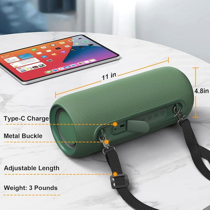 Passau Portable Bluetooth Speakers 40W Peak Loud Stereo Sound, Passive - Image 7