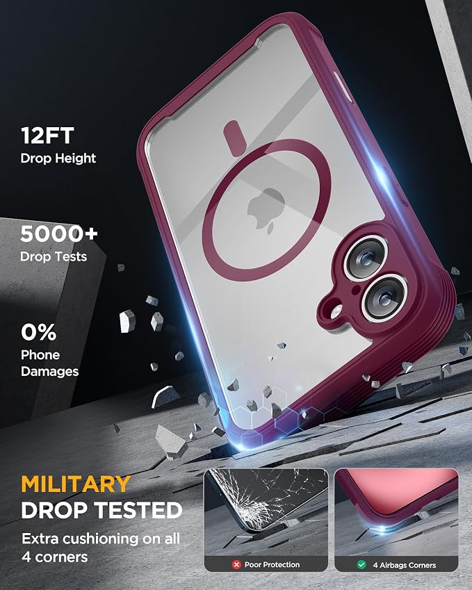 Miracase Magnetic for iPhone 16 Plus Case Full-Body Phone - Image 5