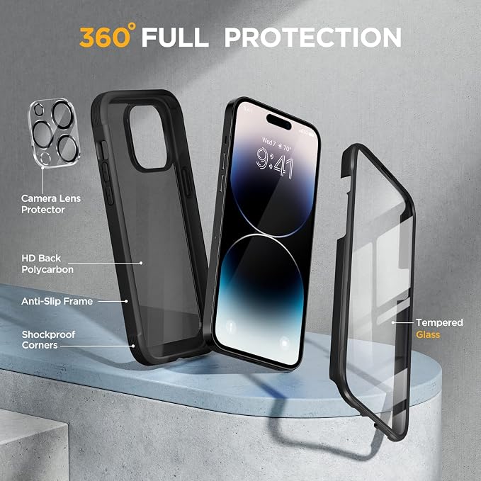 Miracase Glass Series Designed for iPhone 14 Pro Max Case 6.7 Inch, Upgrade - Image 3