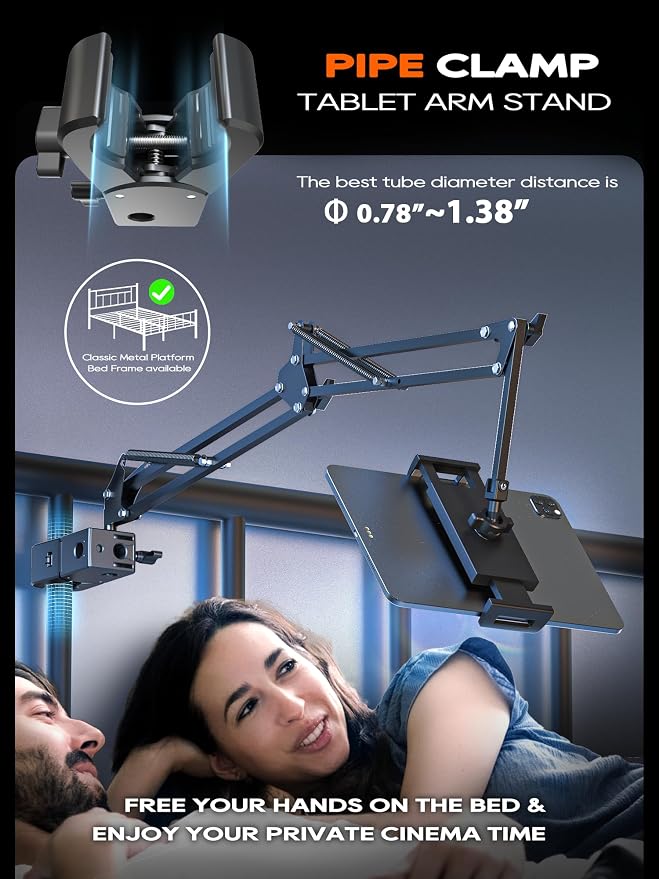Tablet Stand, Tablet Mount Adjustable - Image 2