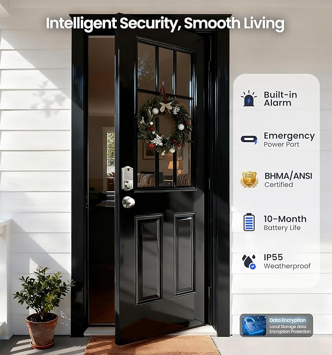 Veise VE017-K Fingerprint Smart Lock - Image 5