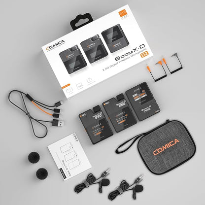 COMICA BoomX-D2 PRO Wireless Lavalier Microphone - Image 8