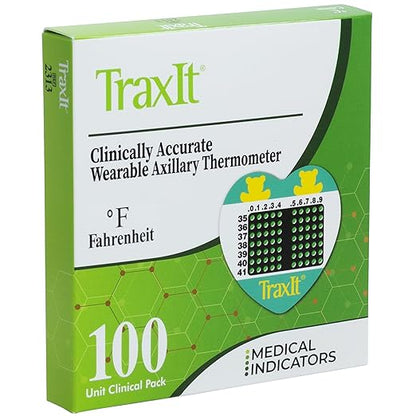 Underarm Thermometer Sticker for Kids, Babies 6+ Months — Wearable for Up to 48 by TRAXIT