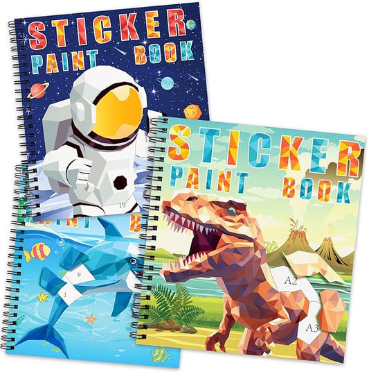 homicozy 3PCS Sticker Paint Books by HOMICOZYONLYMAKEYOUNEED