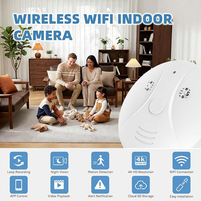 1080P HD Wireless Camera Smoke Detector - Image 5