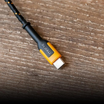 DEWALT Heavy Duty USB C Cable, Premium Braided Nylon USB A to Type C Charger - Image 9