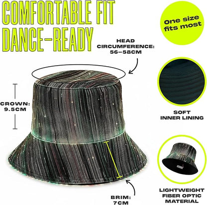 GloFX Bucket Hat – LED Light Up Rave Hat - Image 3