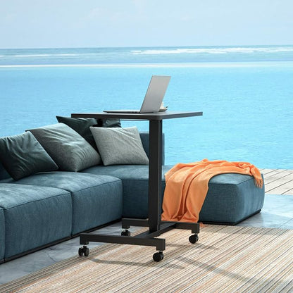 FitDesk Portable Laptop Desk, Rolling Standing Workstation Adjustable Height - Image 8