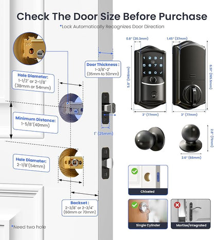 Veise VE027-K Built-in WiFi Smart Lock - Image 9