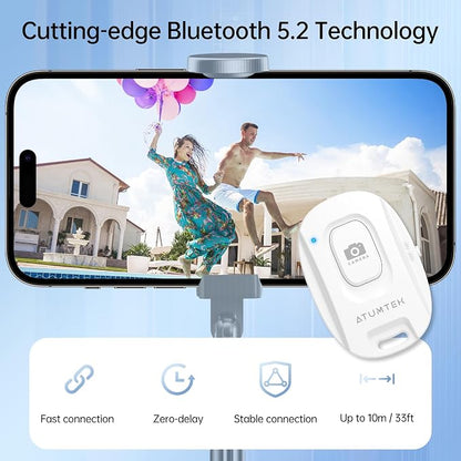 ATUMTEK Camera Remote Shutter for iPhone and Android Smartphones, Wireless - Image 2
