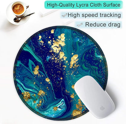 ITNRSIIET Round Mouse Pad with Stitched Edge Premium-Textured Waterproof - Image 6