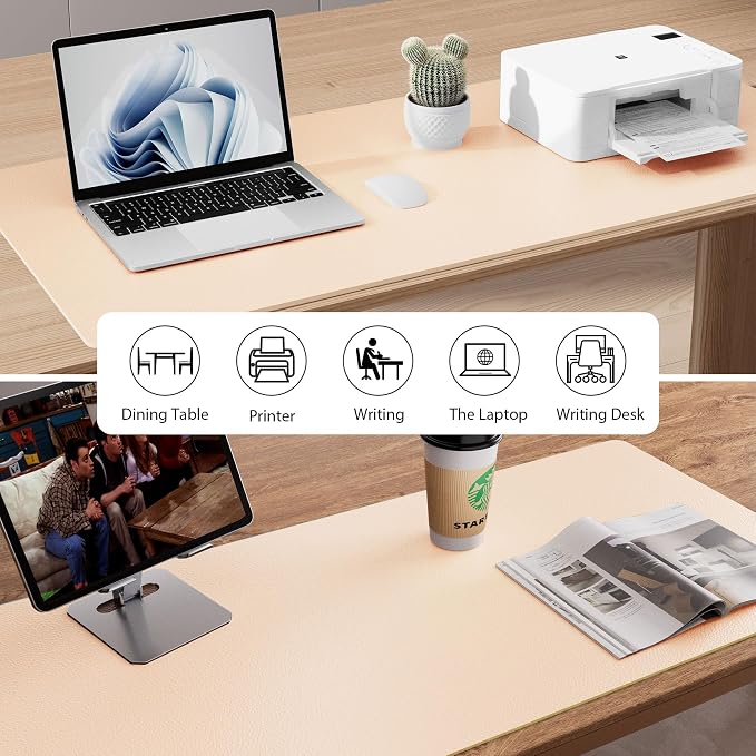 Aothia Large PU Leather Desk Pad Protector – Non-Slip Mouse Pad & Writing Mat - Image 6