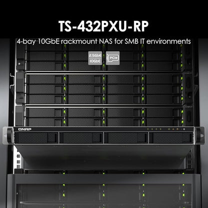 QNAP TS-432PXU-RP-2G 4 Bay High-Speed SMB Rackmount NAS - Image 2