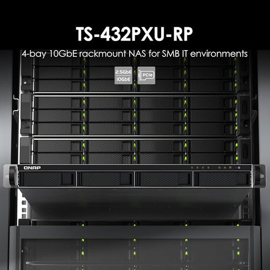 QNAP TS-432PXU-RP-2G 4 Bay High-Speed SMB Rackmount NAS - Image 2