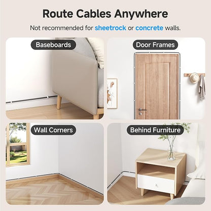 Cable Matters 200-Pack Nail-in Cable Clips Cord Organizer, 7mm / 0.27 inches - Image 5