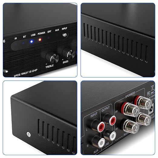 Facmogu AK-3116 HiFi Digital Amplifier, Mini Amp Audio System - Image 5