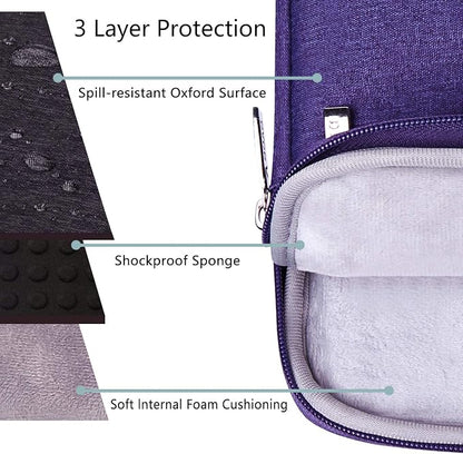Voova Laptop Sleeve Carrying Case 15.6 16 Inch, Slim Computer Cover Bag - Image 4
