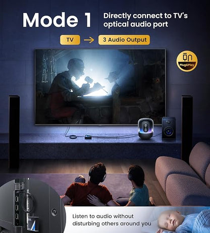 NEWCARE Digital Optical Splitter 1 in 3 Out, SPDIF Toslink Optical Audio Cable - Image 2