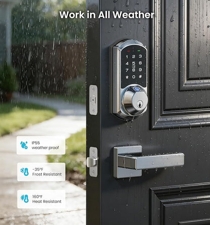 Veise VE07 Fingerprint Smart Door Lock, 7-in-1 Keyless Entry Deadbolt - Image 11