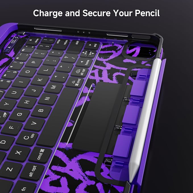 Keyboard Case for 12.9 inch iPad Pro 6/5/4/3rd Gen & 13 inch iPad Air Wireless - Image 7