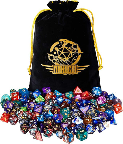 DND Dice Set, 20 X 7 Polyhedral Dice Two-Color - Image 5