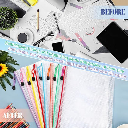 Jetec 32 Pcs Mesh Zipper Bags Toy Storage Bikini Organizer Bag Bolsas Para - Image 6