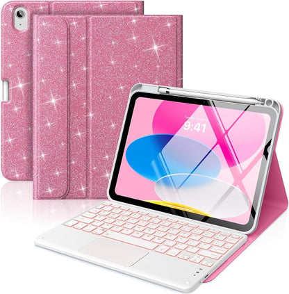 MoKo Touch Keyboard Case for iPad 11th Generation 11 inch 2025, iPad 10th by MoKo